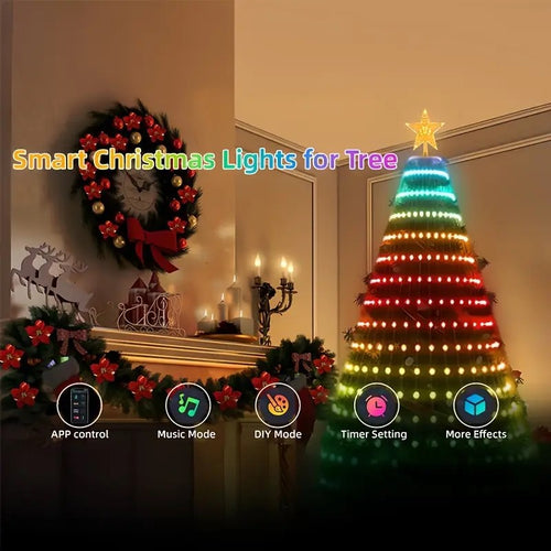 PineDazzle™ Smart Christmas Tree Lights — Change Your Tree From Your Phone