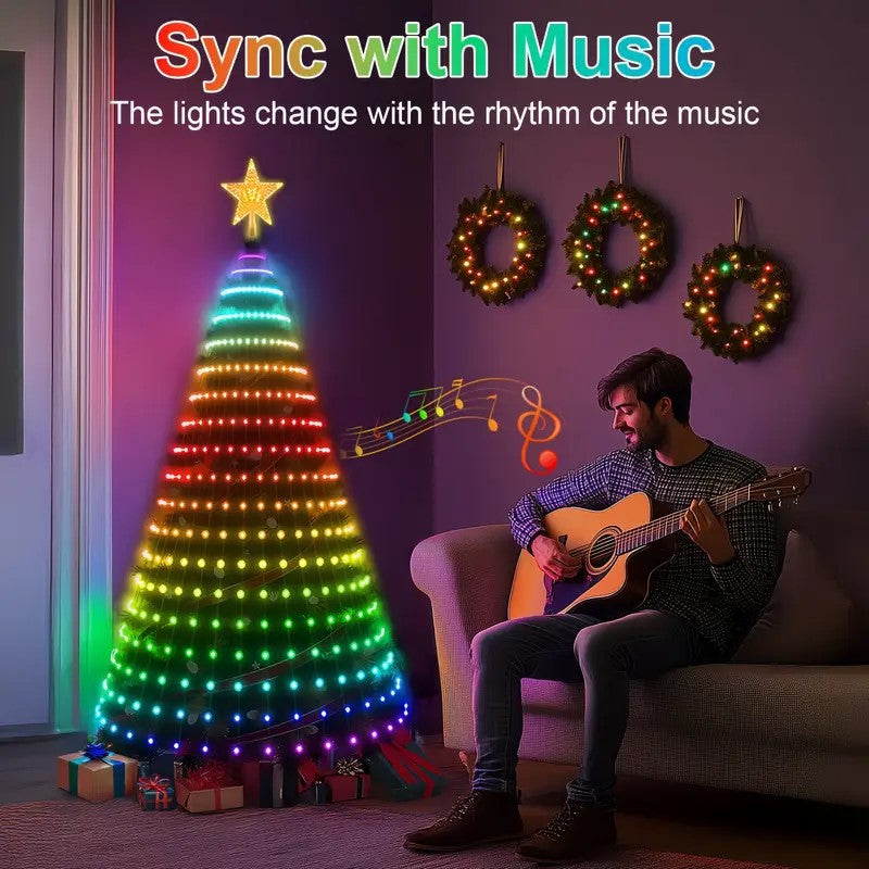 PineDazzle™ Smart Christmas Tree Lights — Change Your Tree From Your Phone